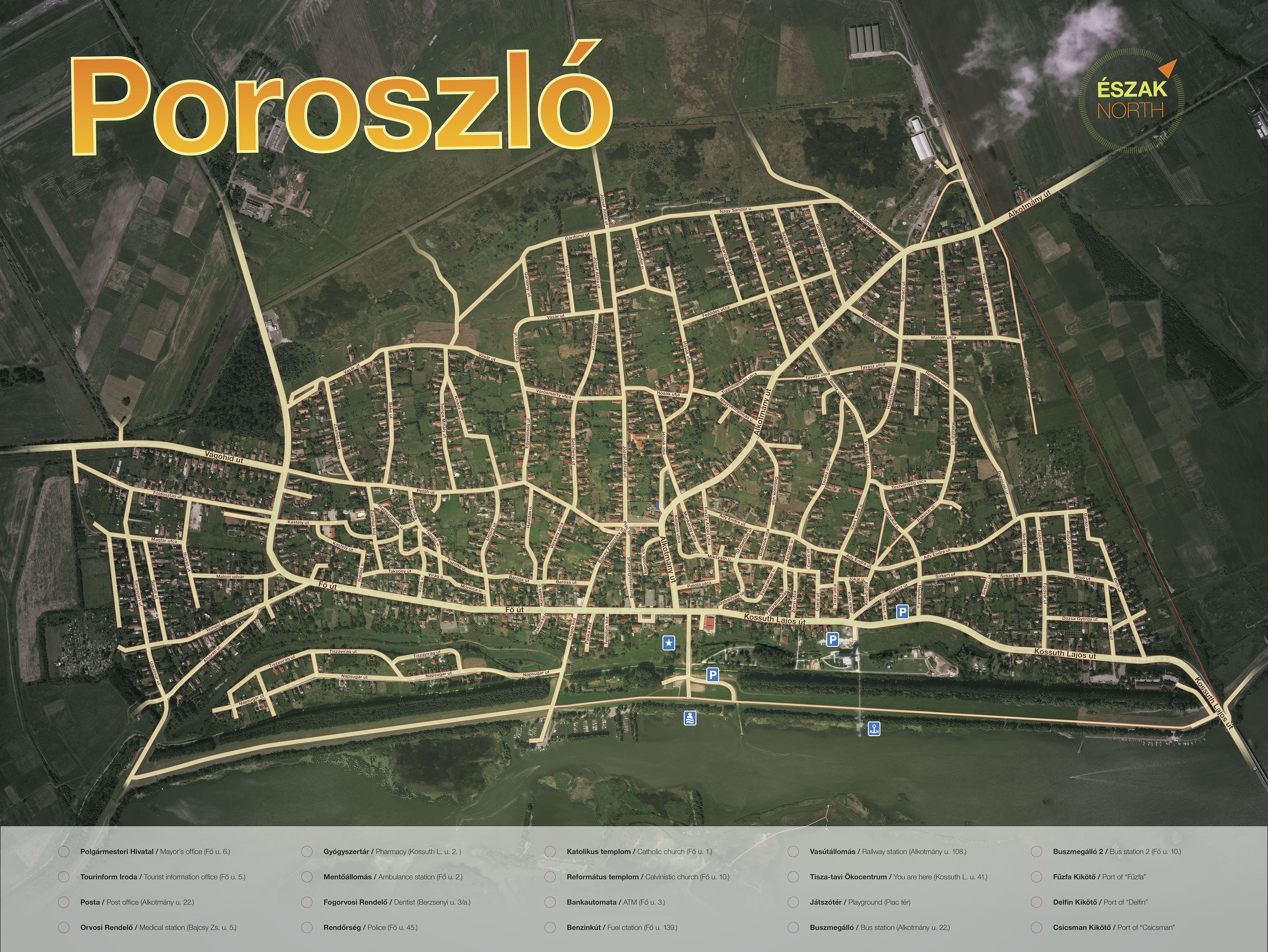 poroszló térkép Településtérkép : tiszataviokocentrum.hu poroszló térkép
